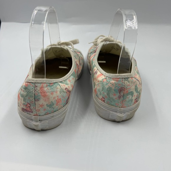 Vans Glitter Shimmer Mermaid Skater Sneaker Lace Up Shoes Short Top Women's 8 - Picture 10 of 12